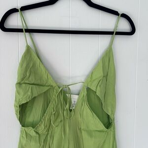 H&M Light Green Spaghetti Strap Dress